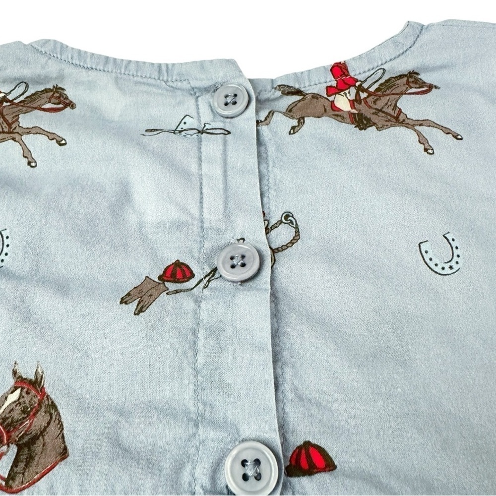 Rachel Riley | Riding Print Swing Cut Blouse (8 yrs) 🏇🏼🦊 - Picture 4 of 7